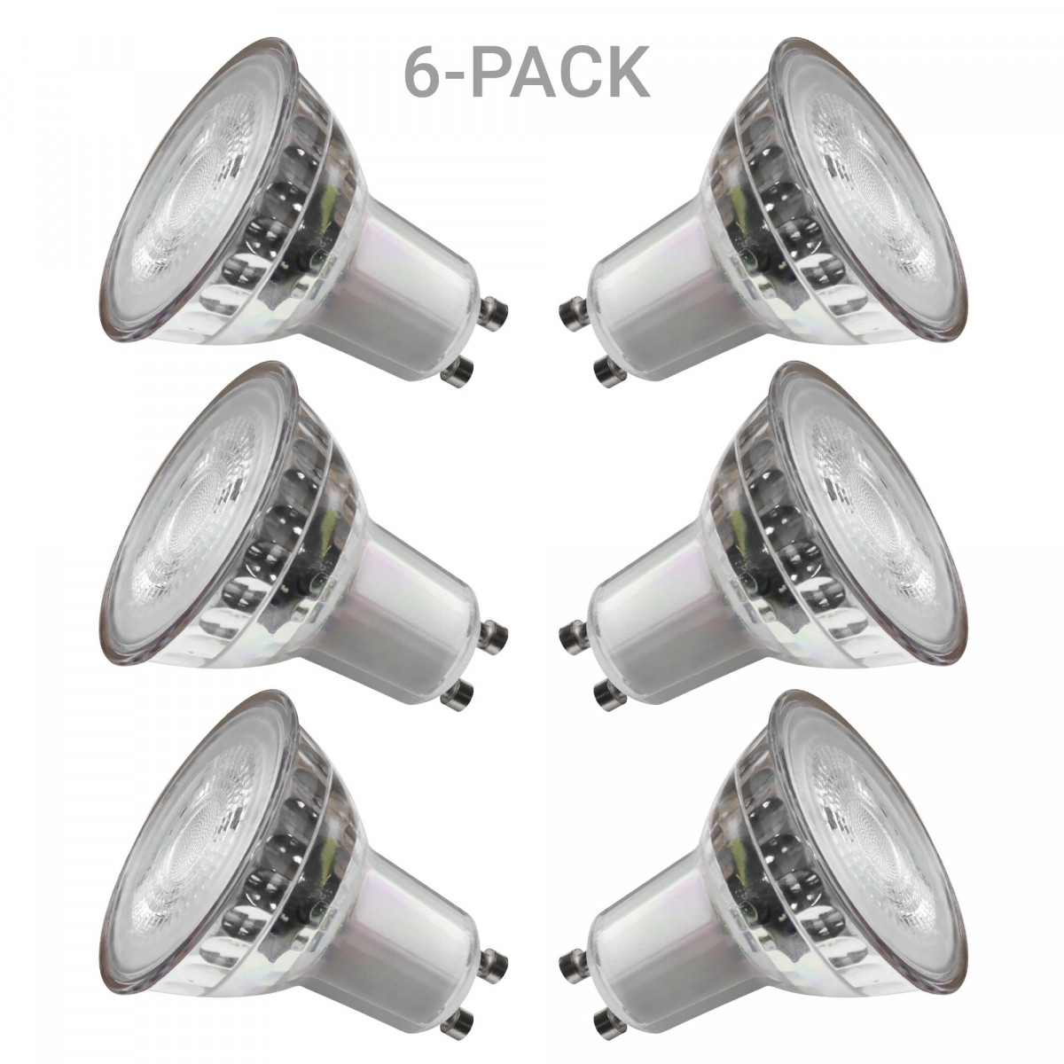 Set  de 6 ampoules LED (6x5890) Dimmable 5W - en verre de KS Lighting | Nostalux.fr