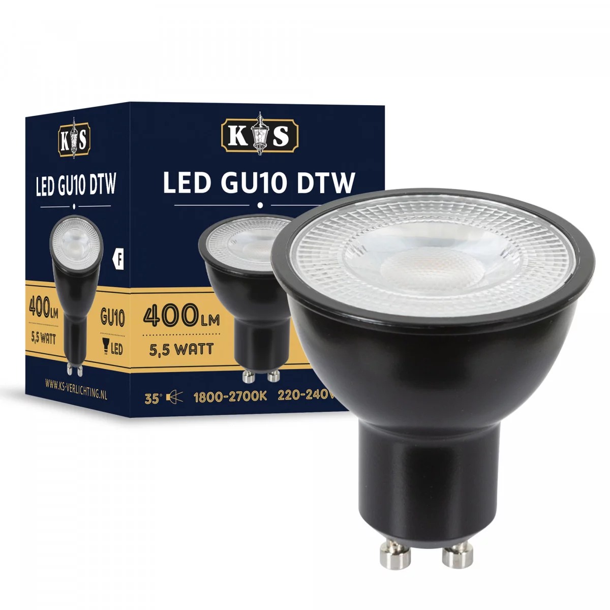 GU10 LED Dim To Warm 5,5 watt | Nostalux.fr