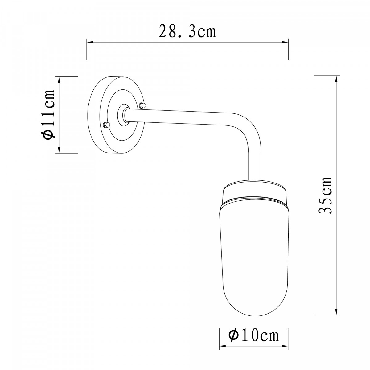 Applique murale pendante Genius (6521) capteur LED jour et nuit 