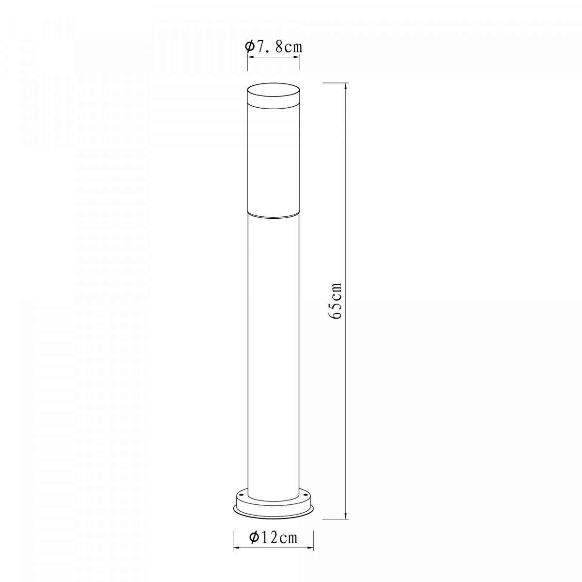 Set de 3 lampes de jardin Lech 2 (3x7029) acier inoxydable de KS Lighting