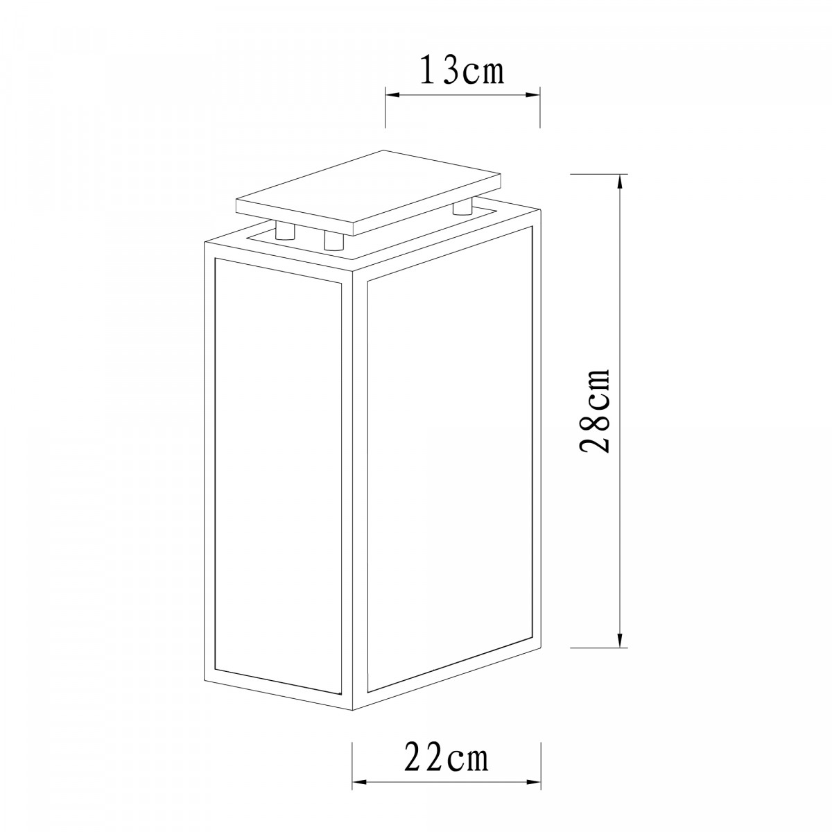 Applique d'extérieur  Vecht (7319) avec capteur LED jour et nuit de KS Lighting