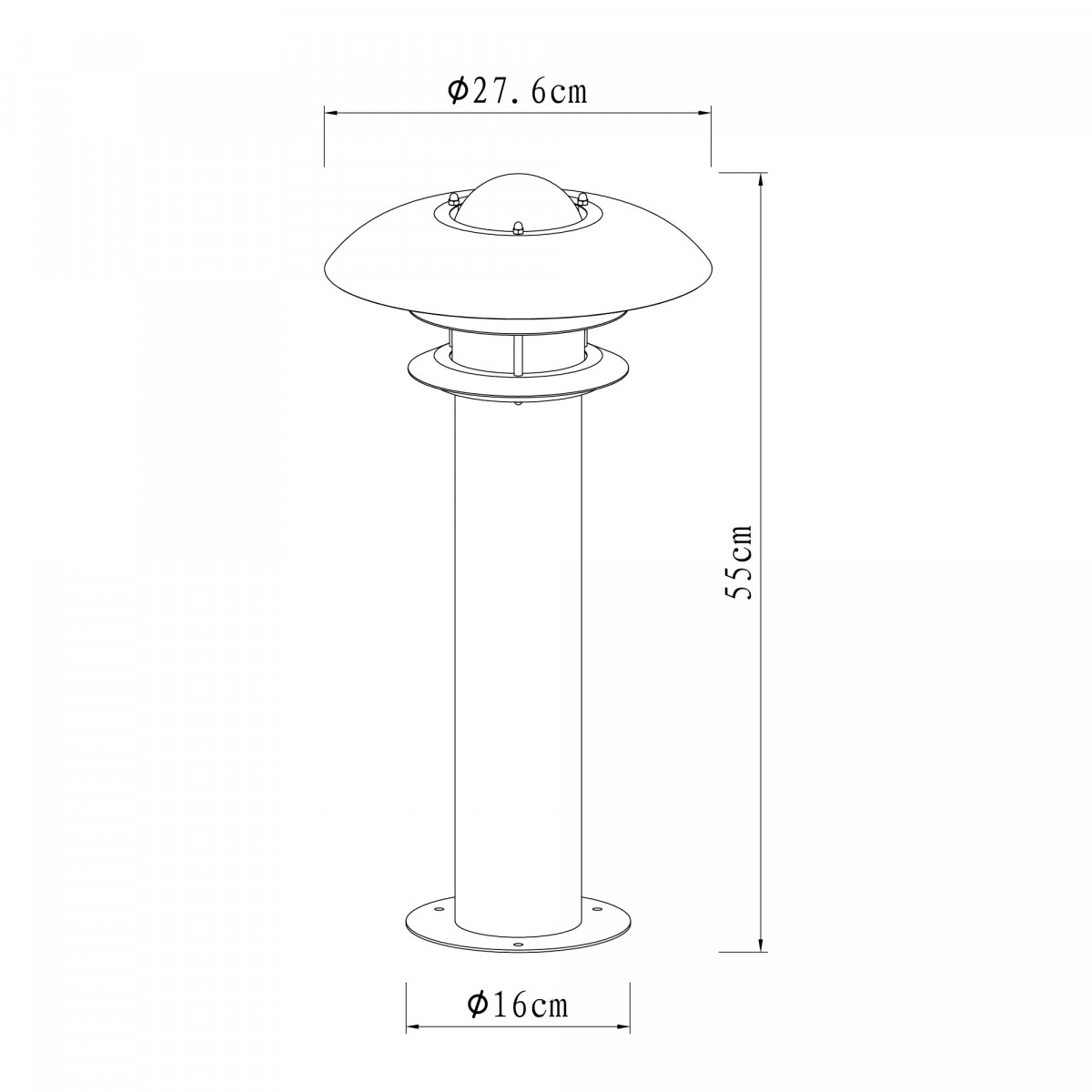 Lampe de jardin sur pied Riga  de KS Lighting