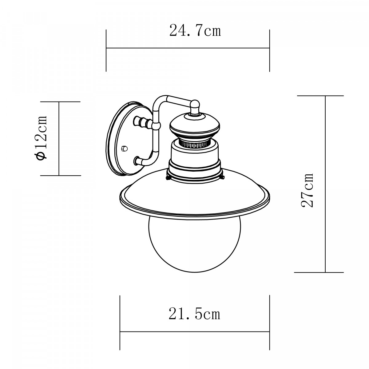 Éclairage KS Lighting Salo (7329) semi classique campagne chic 