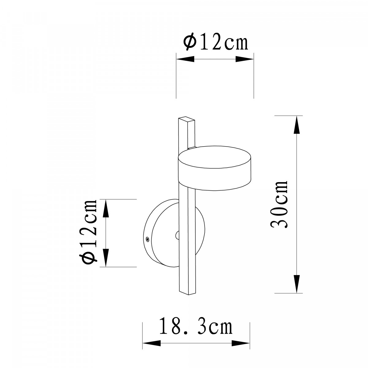 Applique murale pendante Orion (7688) cuivre, 