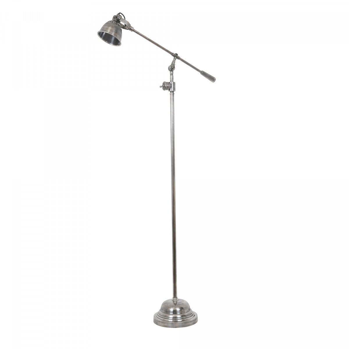 Lampadaire Archer argent vieilli - style industriel | Nostalux.fr