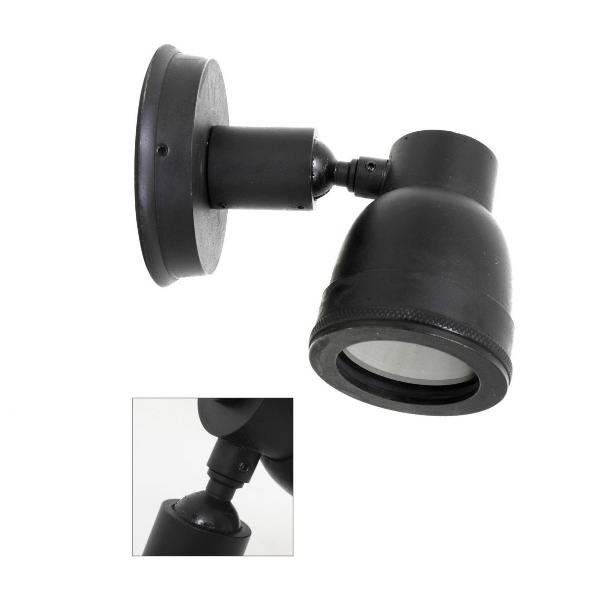 Spot mural Indigo Swirl outdoor vintage noir (31091) | Nostalux.fr