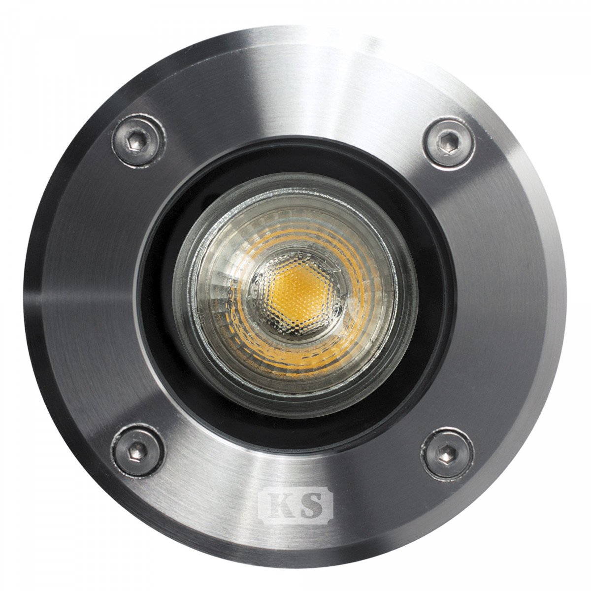 Spot de sol à encastrer (7351dn2) LED Ø11 rond inox culot GU10 avec capteur jour/nuit  