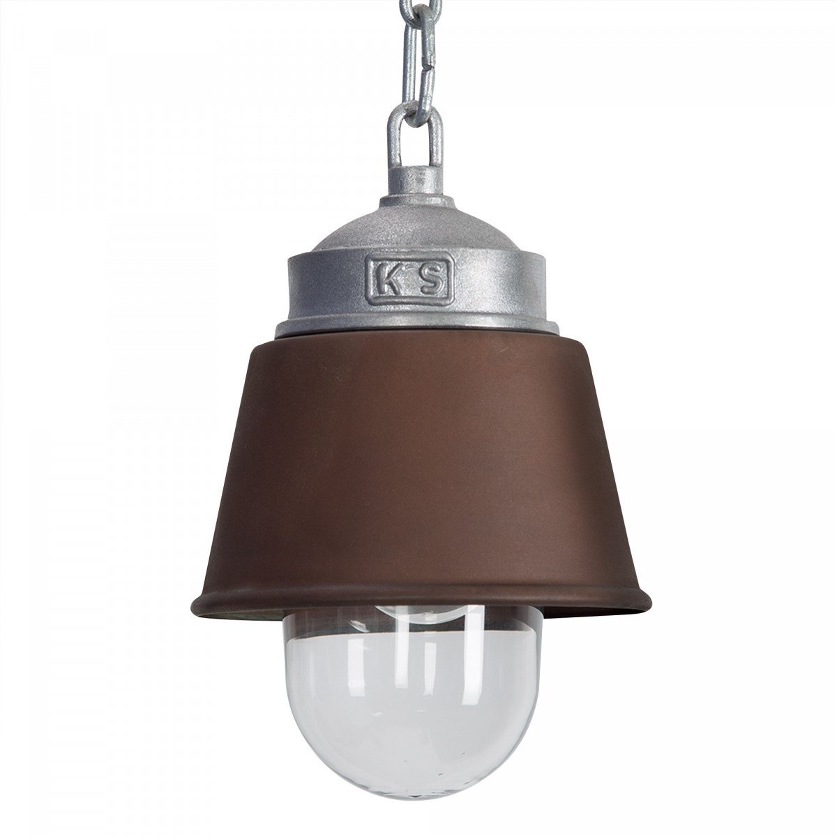 Lampe suspendue à chaîne robuste et industrielle Kostas 