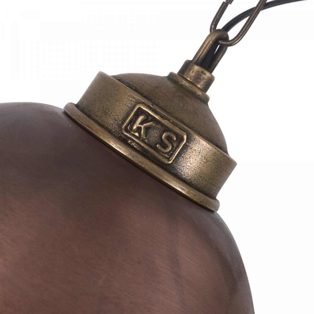 Lampe suspendue Loft ll (6569) Bronze & Cuivre industriel | Nostalux.fr