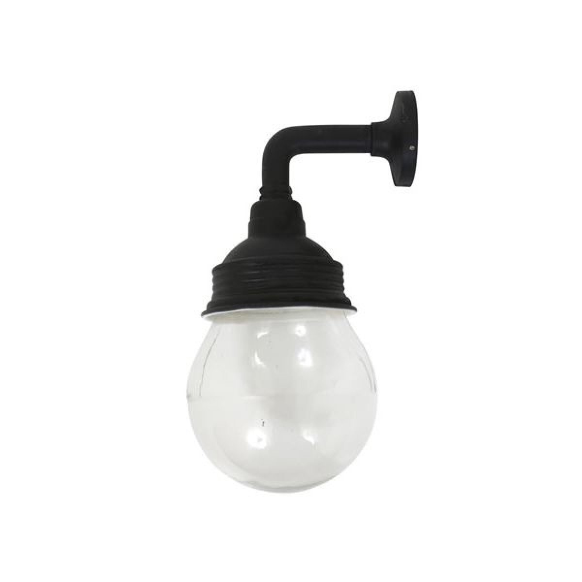 Applique murale pendante industrielle vintage KS Lighting Vasco noir vieilli 