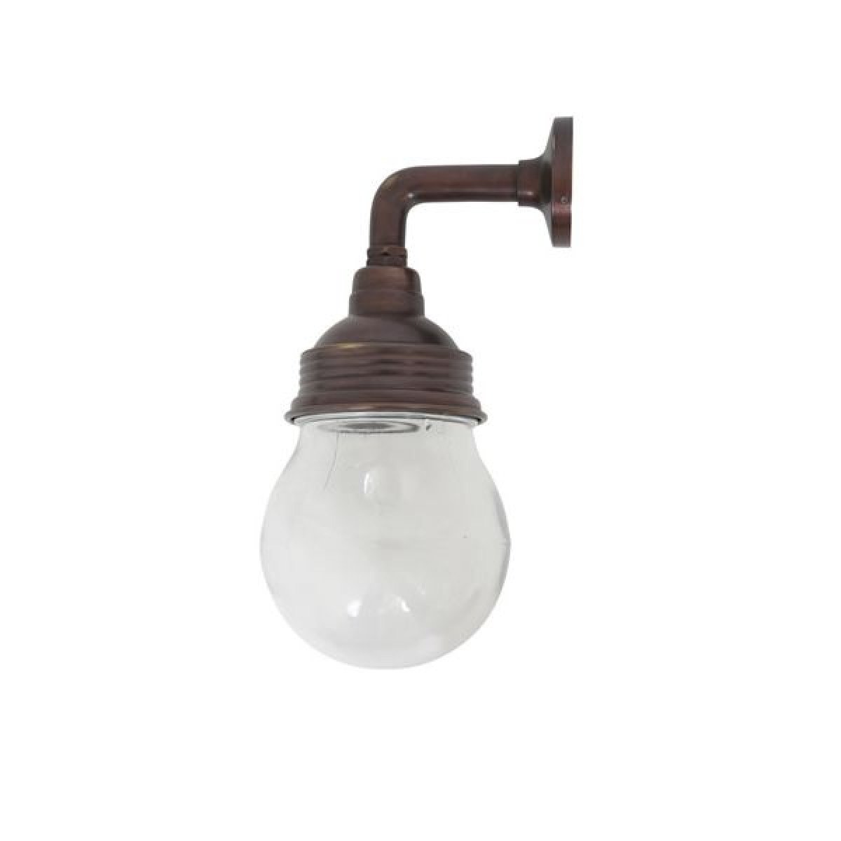 Lampe d'écurie applique murale pendante Vasco Laiton foncé 