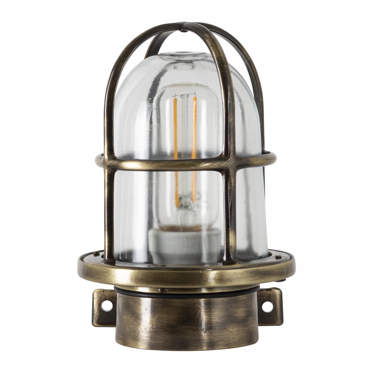 Lampe de bateau Caspian 2 fabriquée en laiton avec finition couleur bronze 