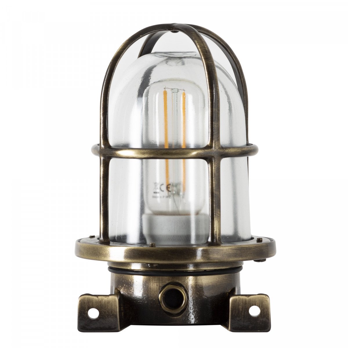 Lampe de bateau Caspian 2 fabriquée en laiton avec finition couleur bronze 