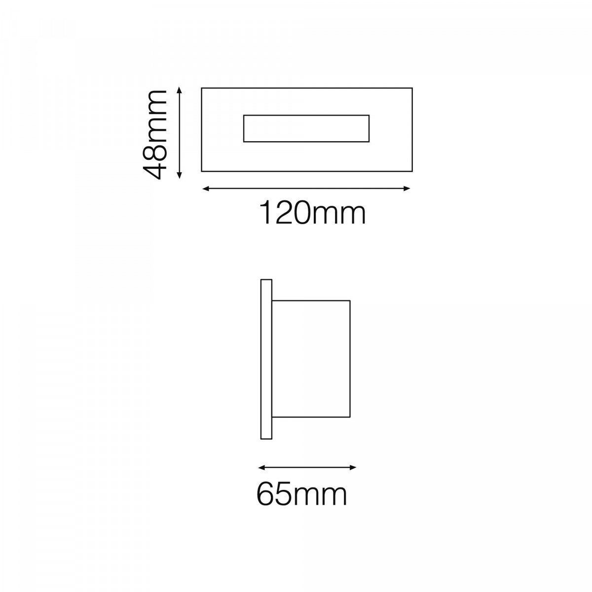 Element 2 XS spot encastré incl. LED