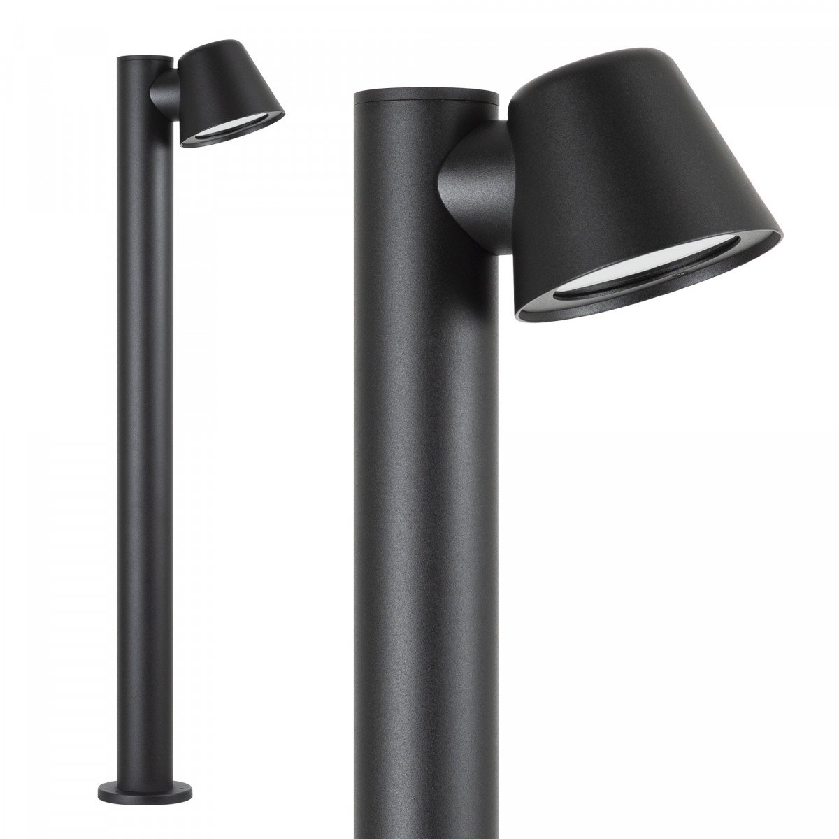 Lampadaire, lampe sur pied Vita Cup noir mat