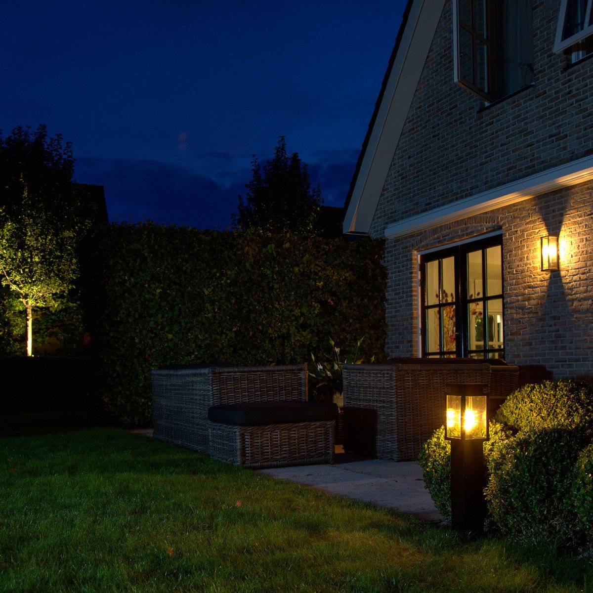 Potelet Jersey  avec capteur LED crépusculaire , détecteur jour et nuit