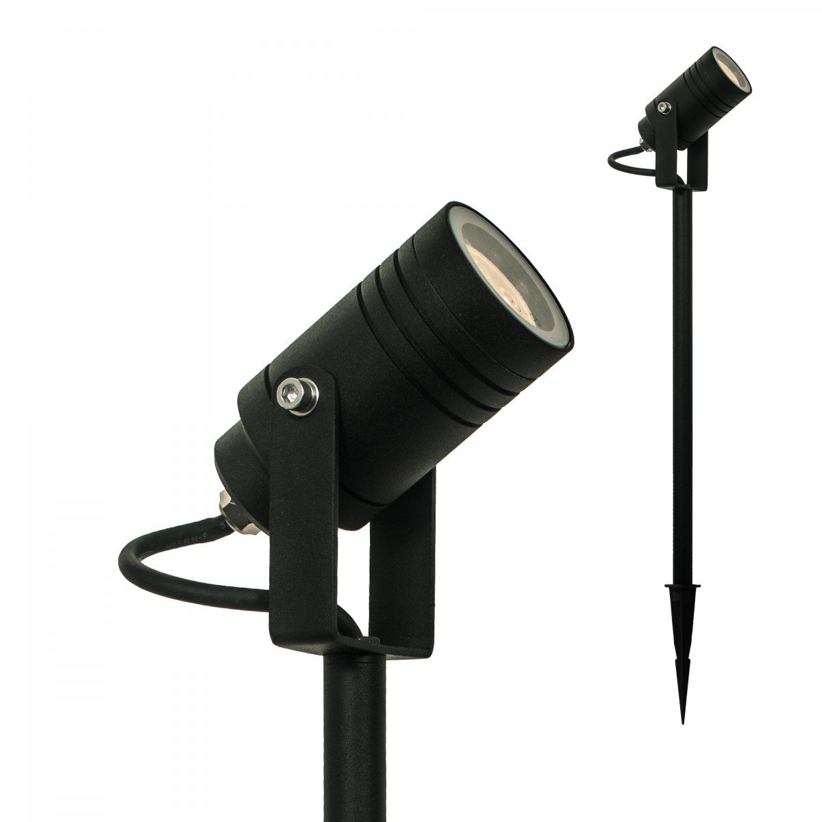 Spot projecteur noir Beamy Black L(7197) - spot de jardin pratique de KS Lighting