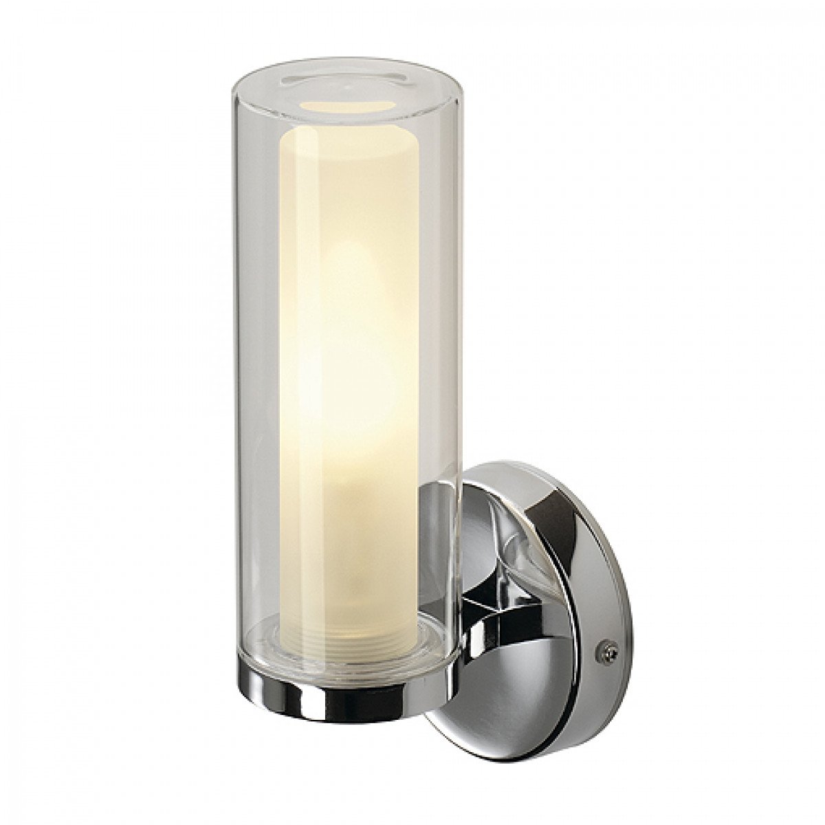 Applique murale Wl 105 Chrome/verre double E14 de SLV (149482) | Nostalux.fr