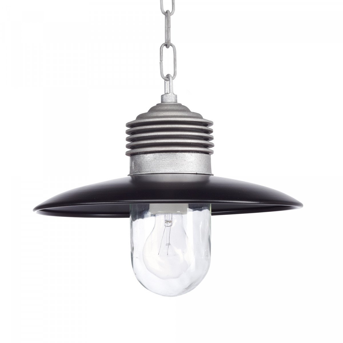 Suspension sur chaîne Ampère (1199 ZD) Alu./noir de KS Lighting