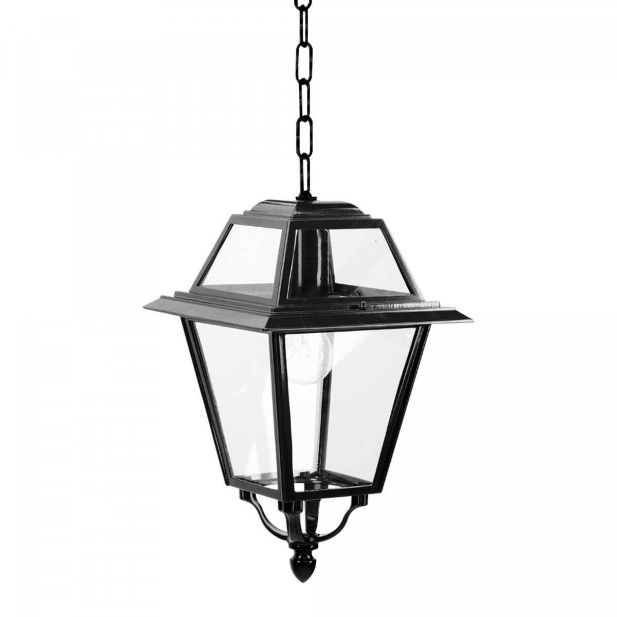 Lampe d'extérieur à chaîne KS K14A (1516) lanterne vitrée carrée