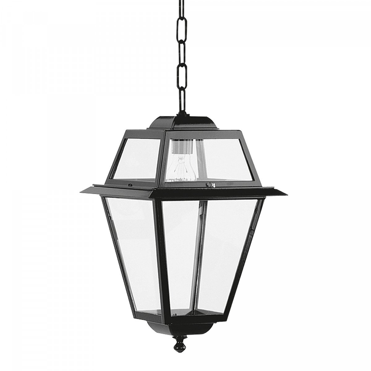 Lampe d'extérieur suspendue à chaîne K14 (1518) lanterne carrée