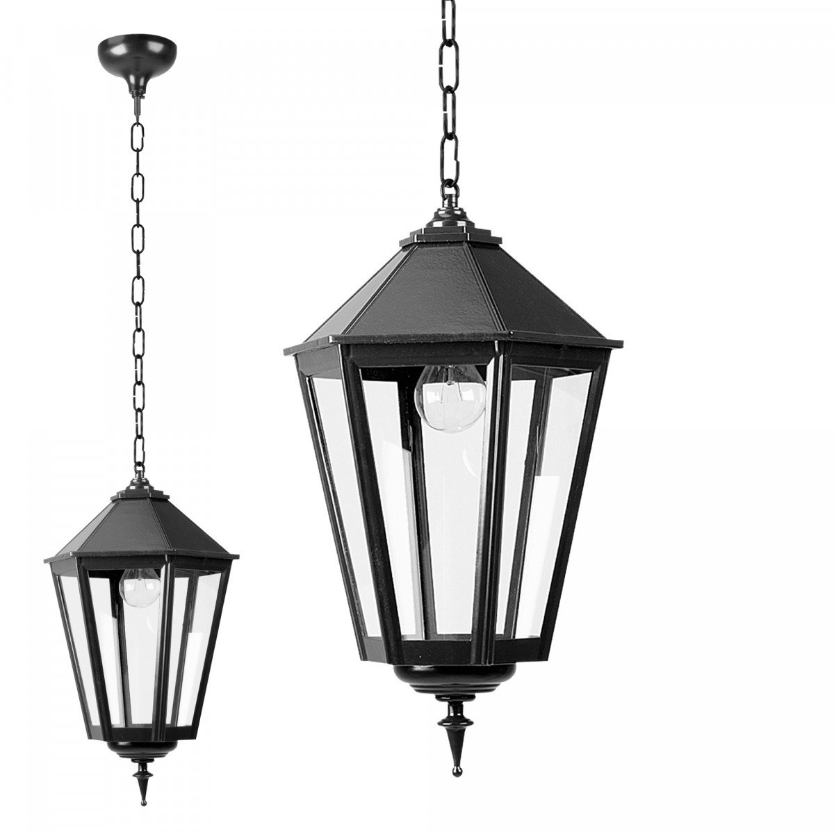 Lampe d'extérieur suspendue à chaîne K7C (5114)