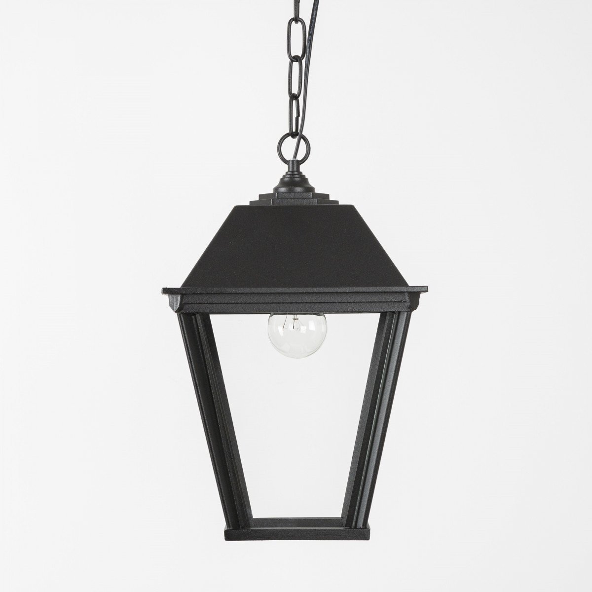 Lampe d'extérieur suspendue à chaîne Delft L lanterne carrée de KS Lichting, fabriquée aux Pays-Bas