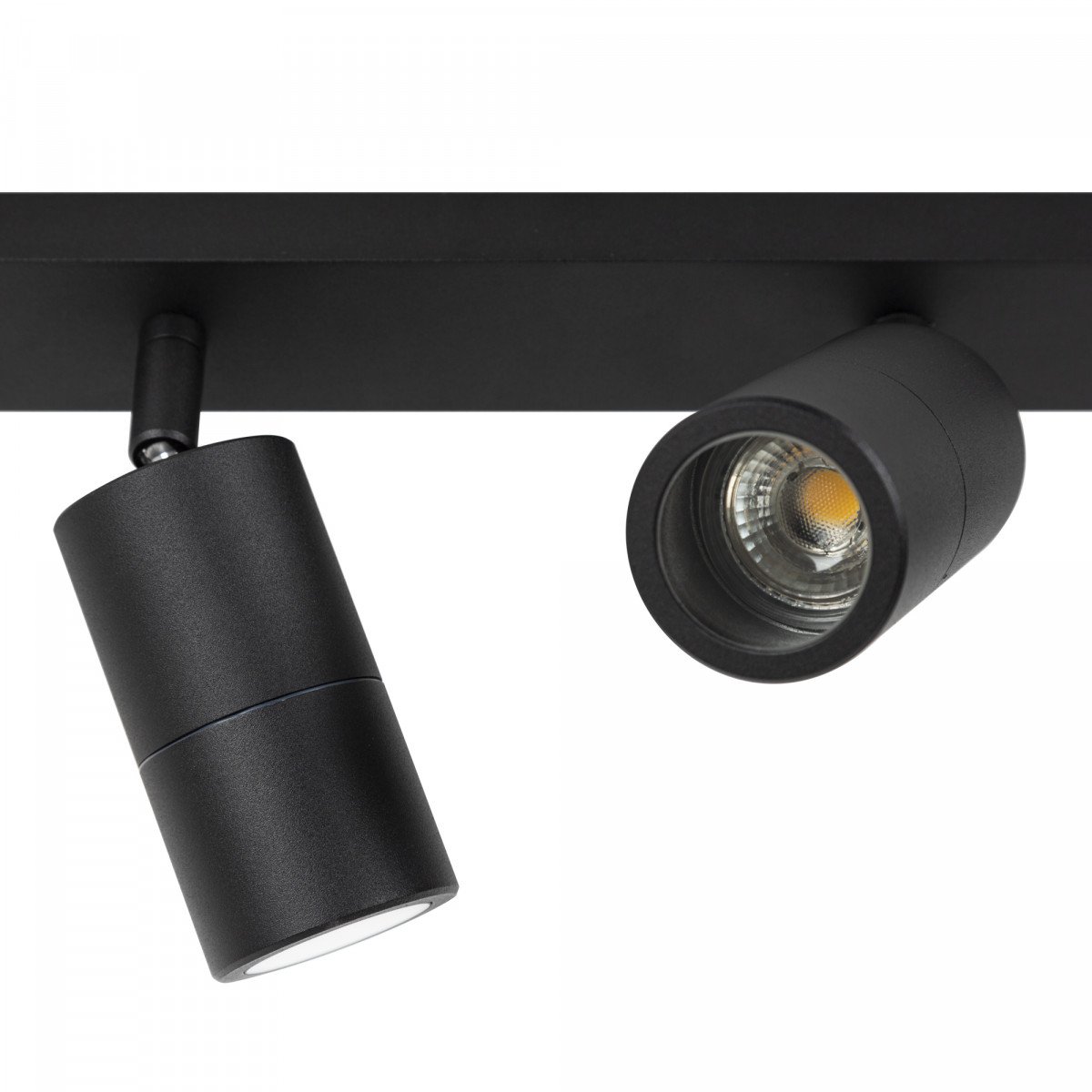 Barre de 2 spots noirs orientables Juno 2 (7650)