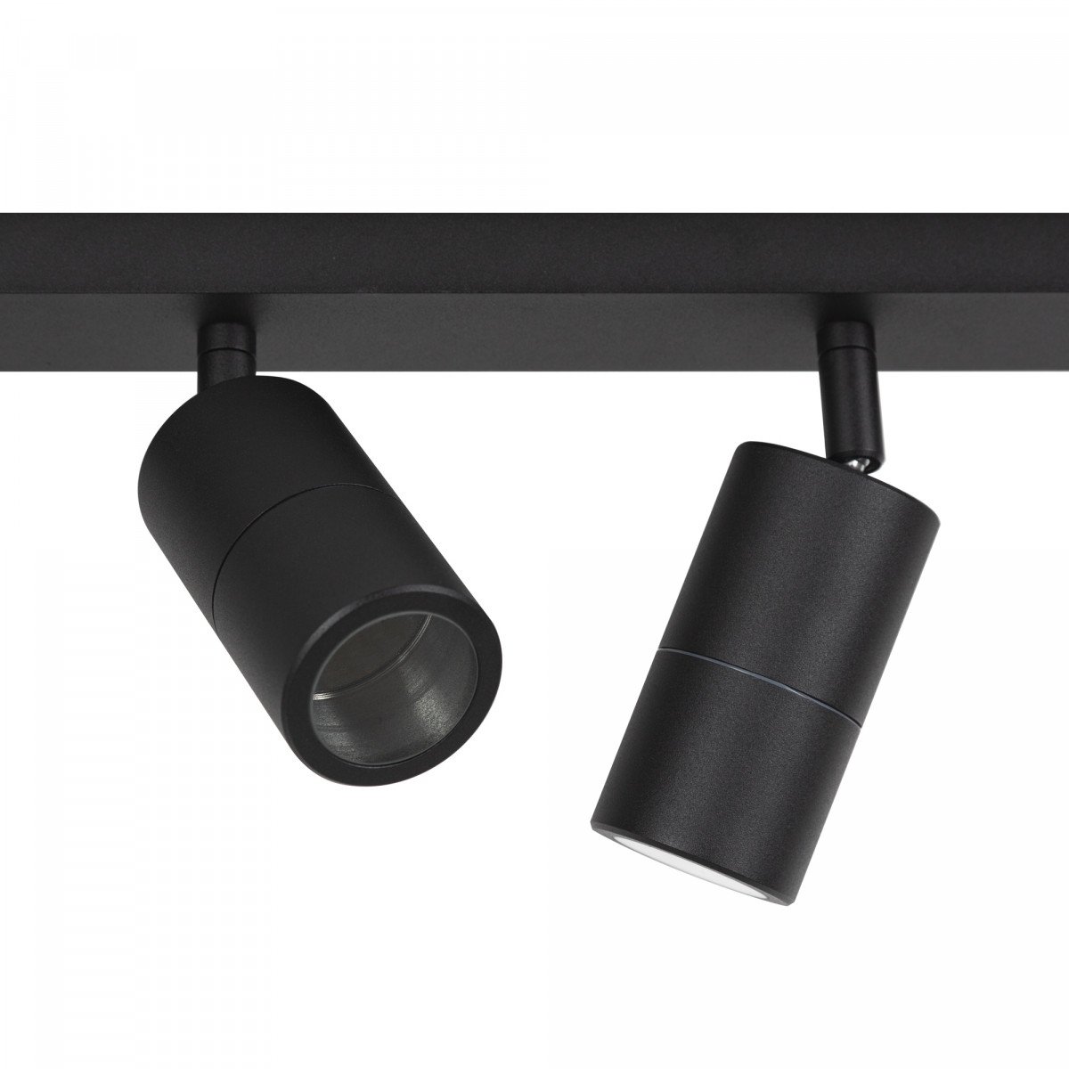 Barre de 2 spots noirs orientables Juno 2 (7650)