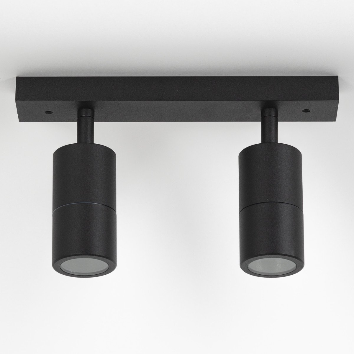 Barre de 2 spots noirs orientables Juno 2 (7650)