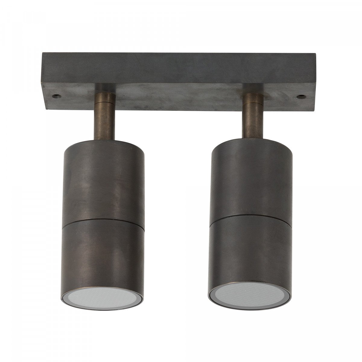 Rampe 2 spots bronze Focus | Nostalux.fr