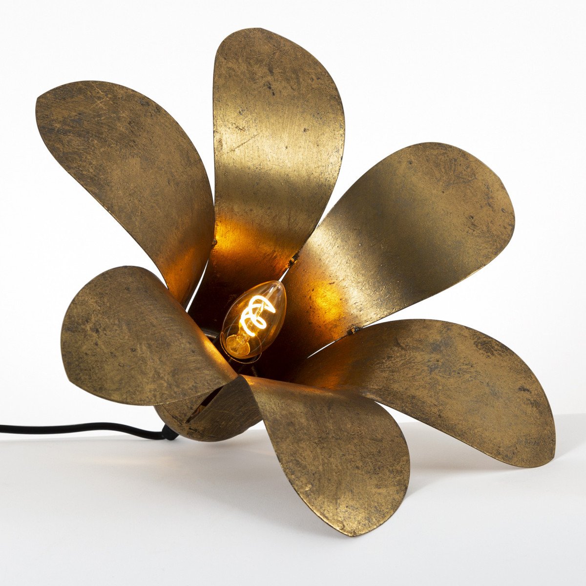 Lampe à poser dorée Dheli (770735) | Nostalux.fr