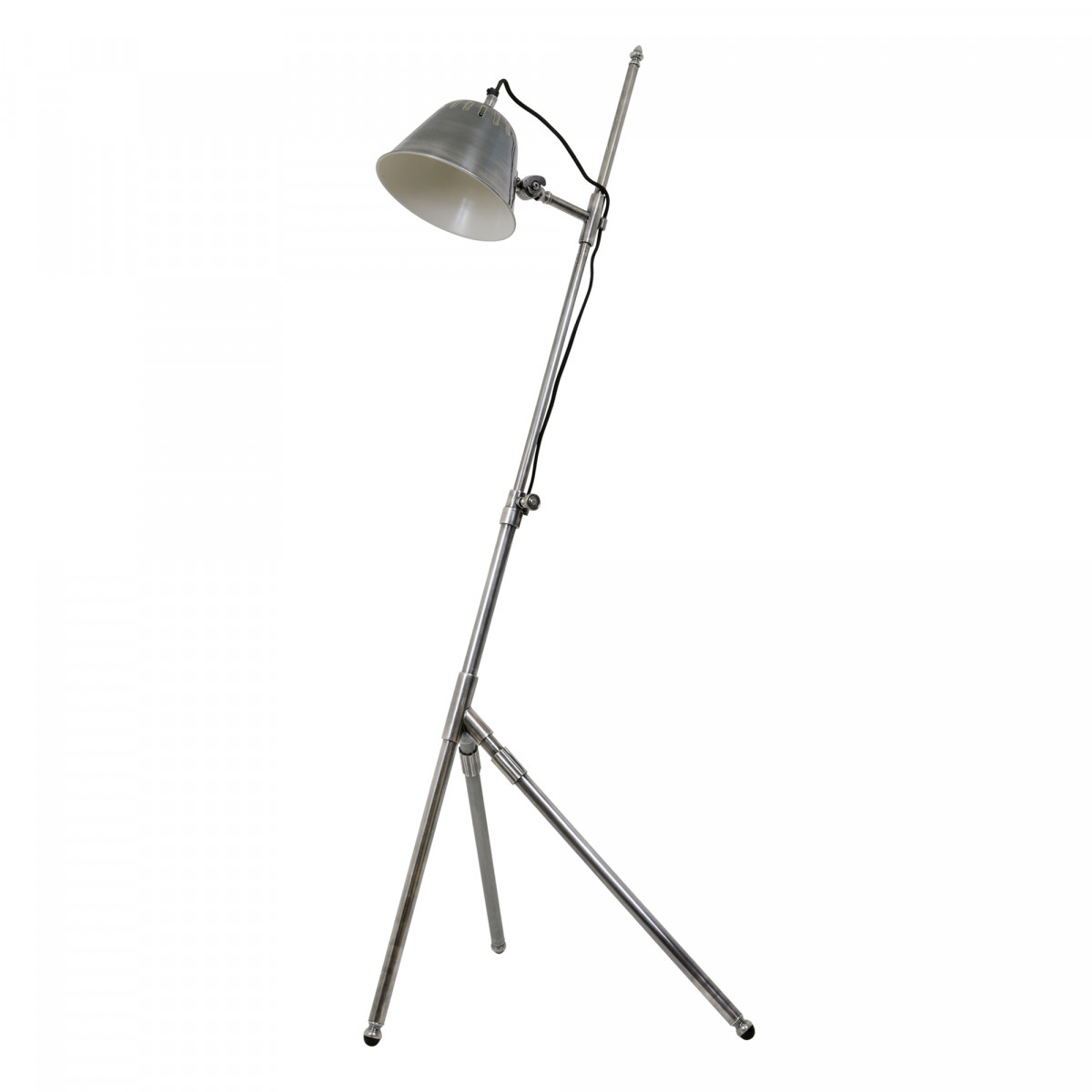 Lampadaire Delta argent antique