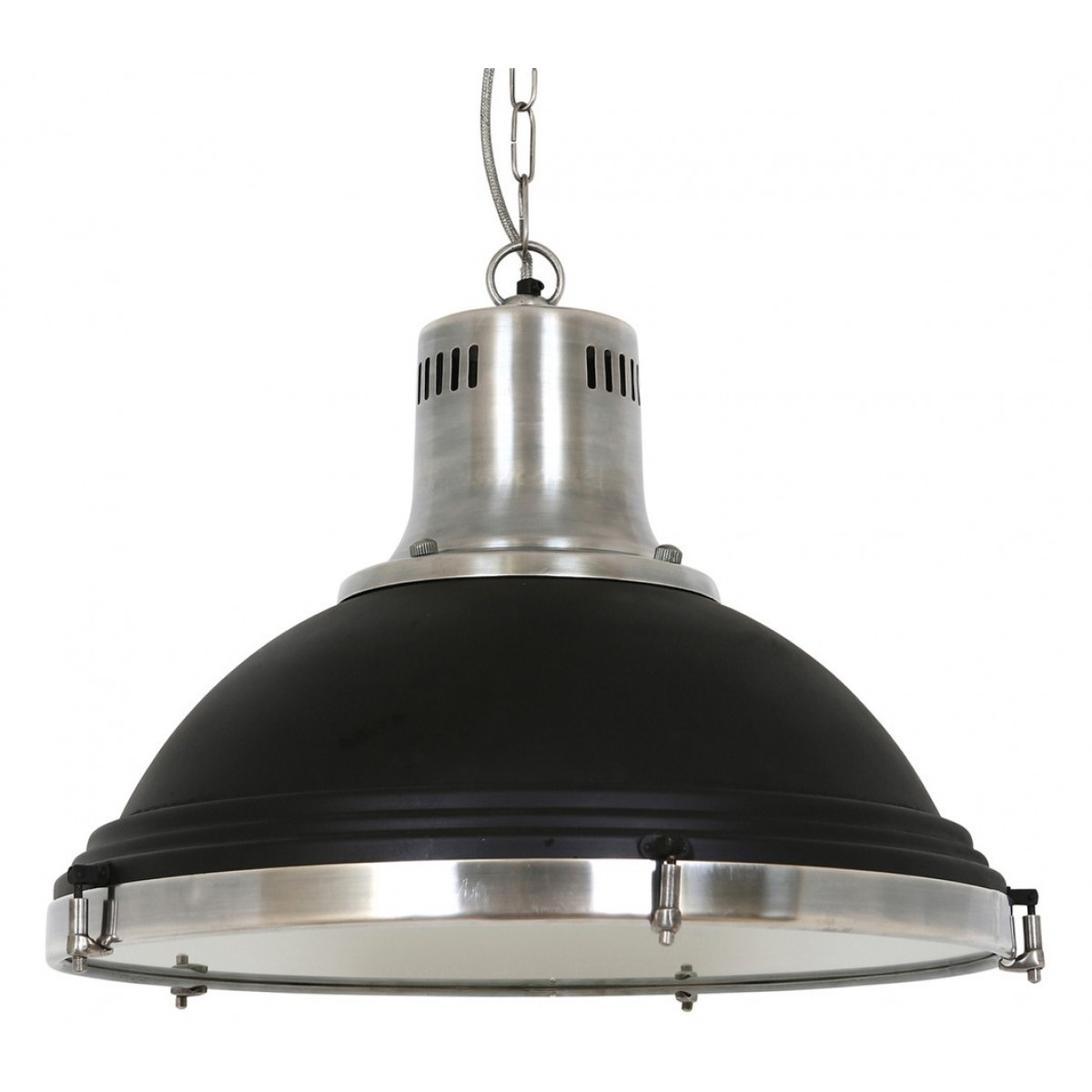 Lampe à suspension Agra (50603) métal noir de Nostaluce | Nostalux.fr