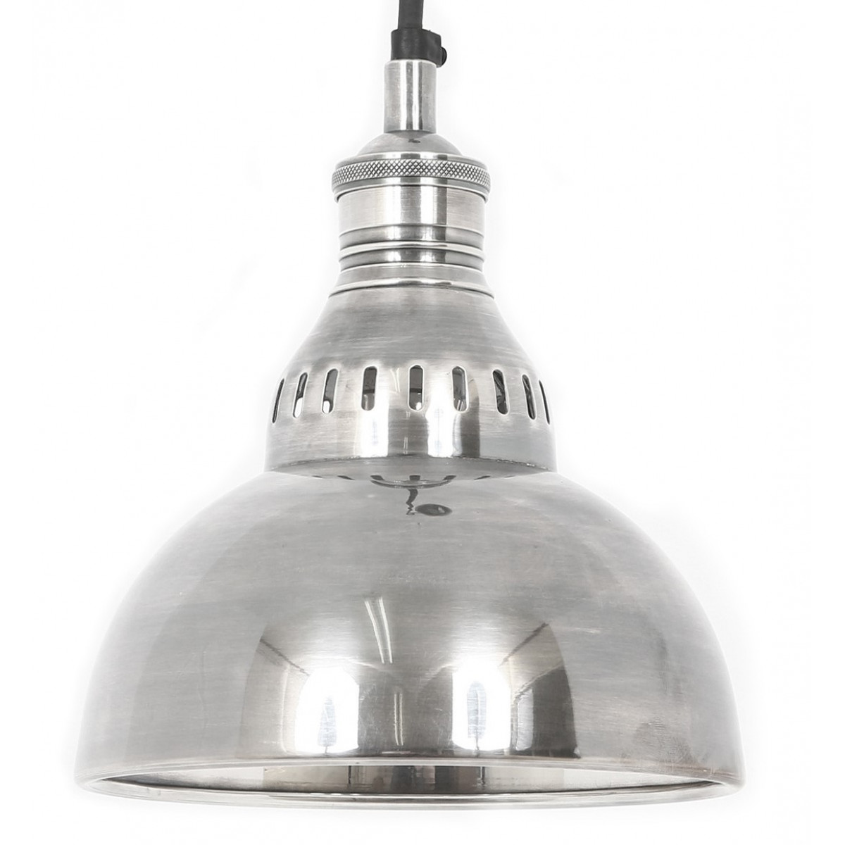 Lampe suspendue Dakota (58307) argent vieilli Nostriel  - Nostalux.fr