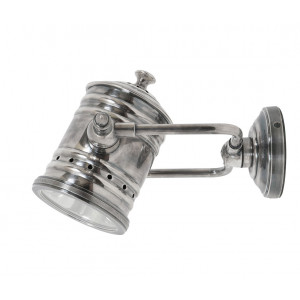 Spot mural argent antique Fresno (58877) de Nostaluce | Nostalux.fr