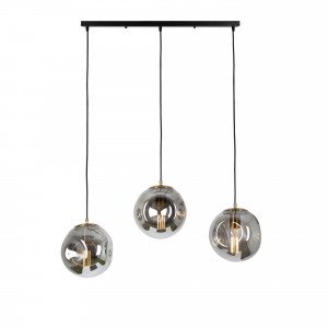 Suspension sur fil Orbs 3 boules lumineuses Design | Nostalux.fr
