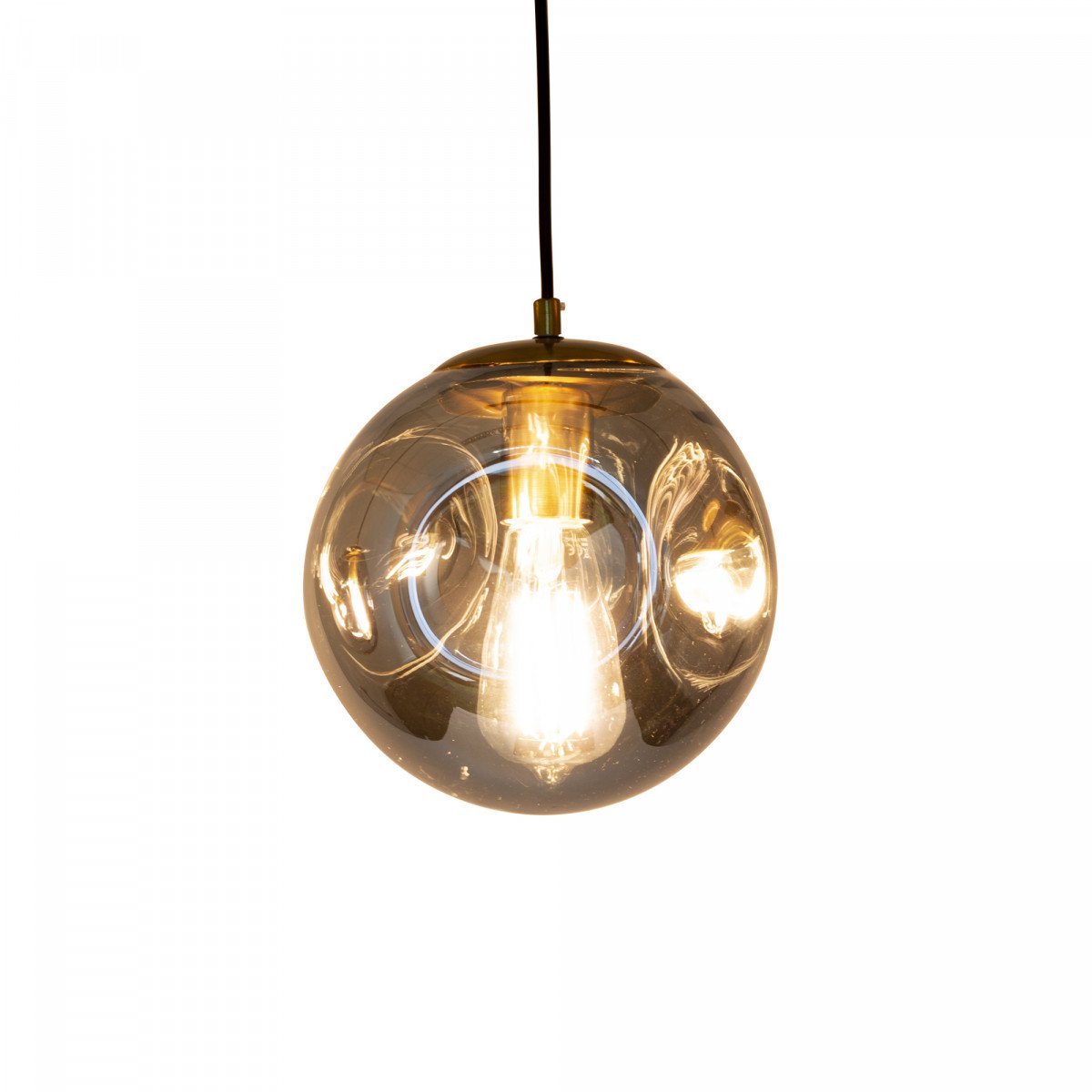 Suspension sur fil Orbs 3 boules lumineuses Design | Nostalux.fr