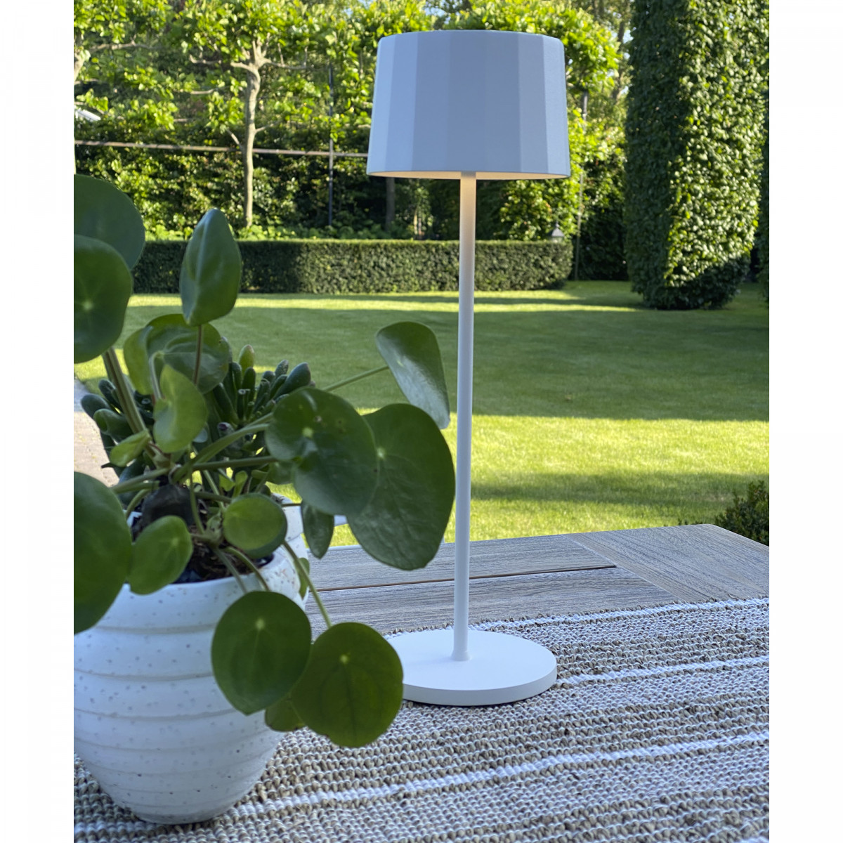 Lampe à poser Lido Touch Peach Orange avec USB