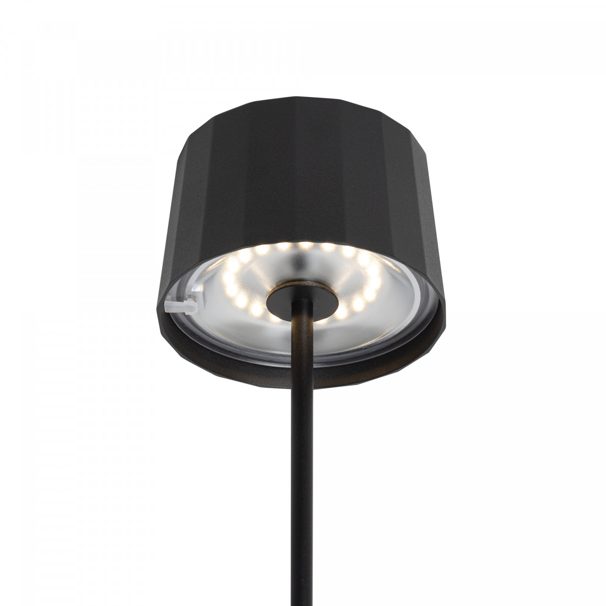 Lampe de table rechargeable tactile Lido (7622) Noire | Nostalux.fr