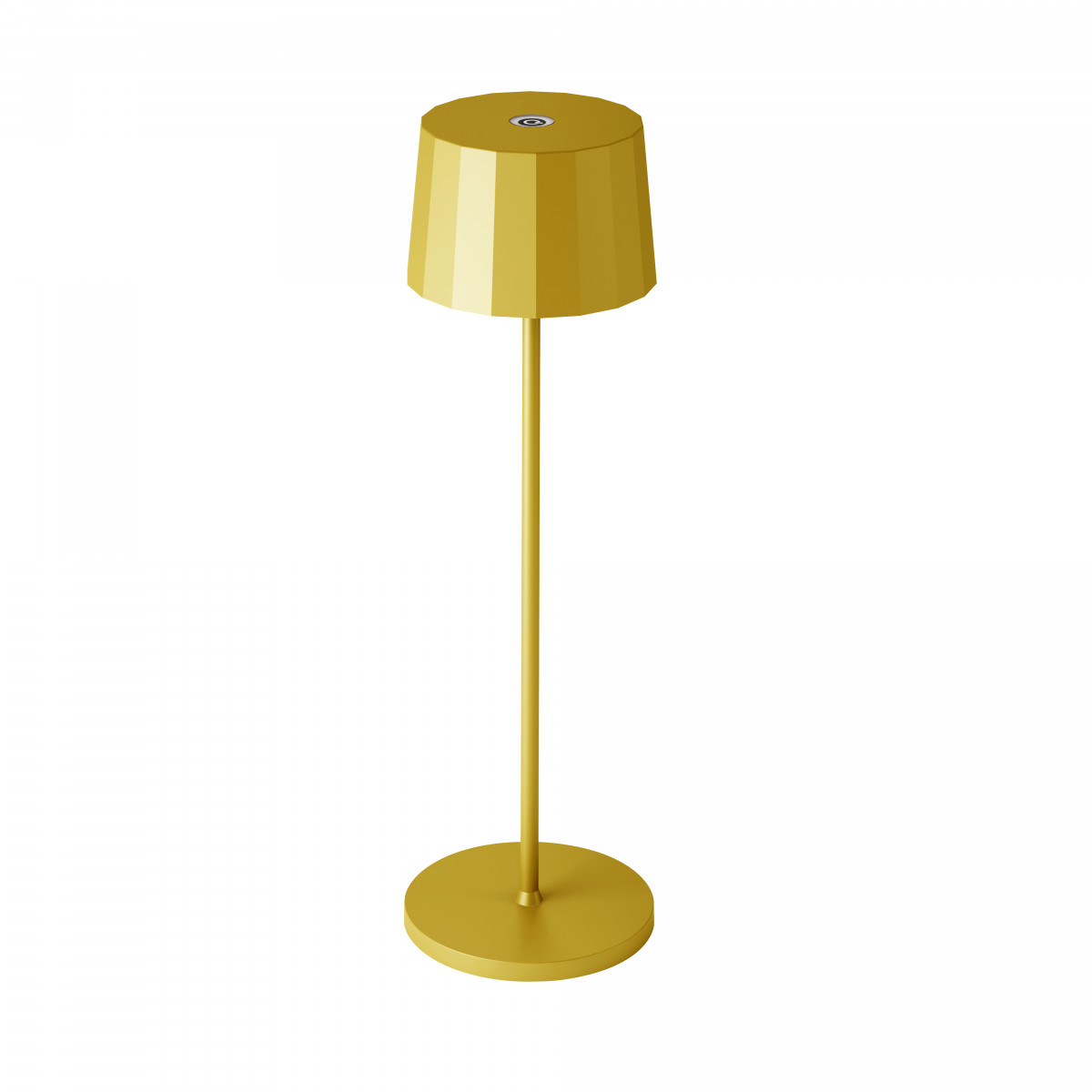 Lampe de table rechargeable tactile Lido (7624) jaune ocre avec USB | Nostalux.nl