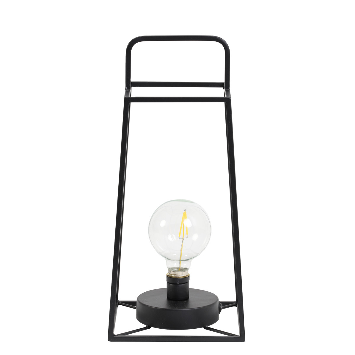 Lampe de table noir mat Fauve avec ampoule | Nostalux.fr