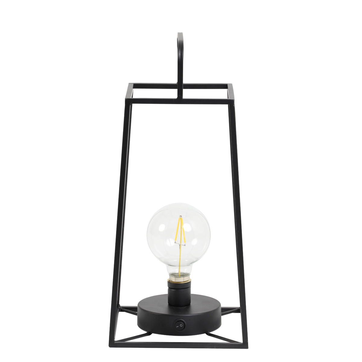 Lampe de table noir mat Fauve avec ampoule | Nostalux.fr