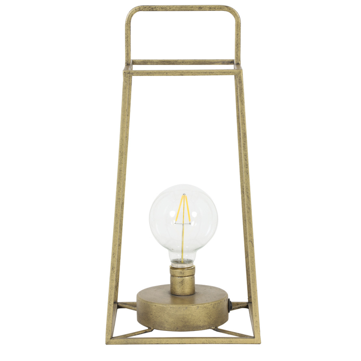 Lampe de table Fauve bronze vintage avec ampoule | Nostalux.fr