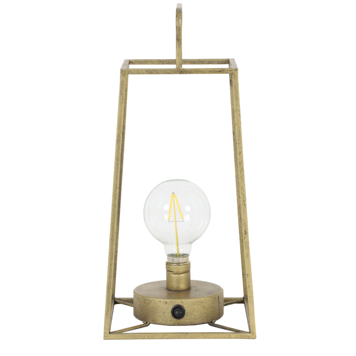 Lampe de table Fauve bronze vintage avec ampoule | Nostalux.fr