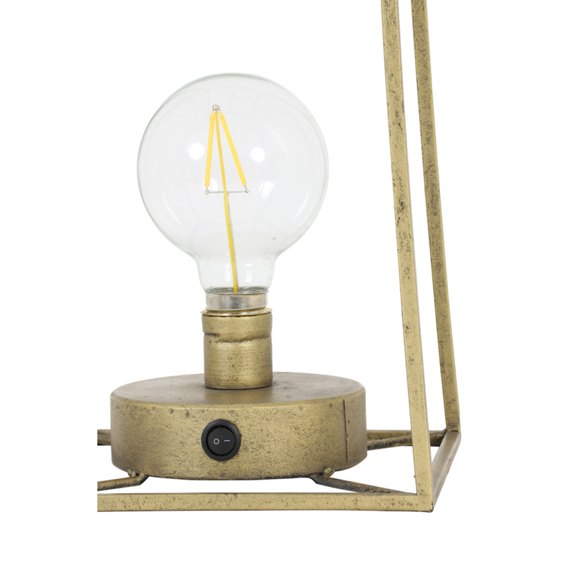 Lampe de table Fauve bronze vintage avec ampoule | Nostalux.fr