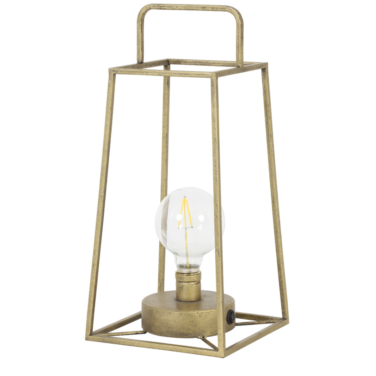 Lampe de table Fauve bronze vintage avec ampoule | Nostalux.fr