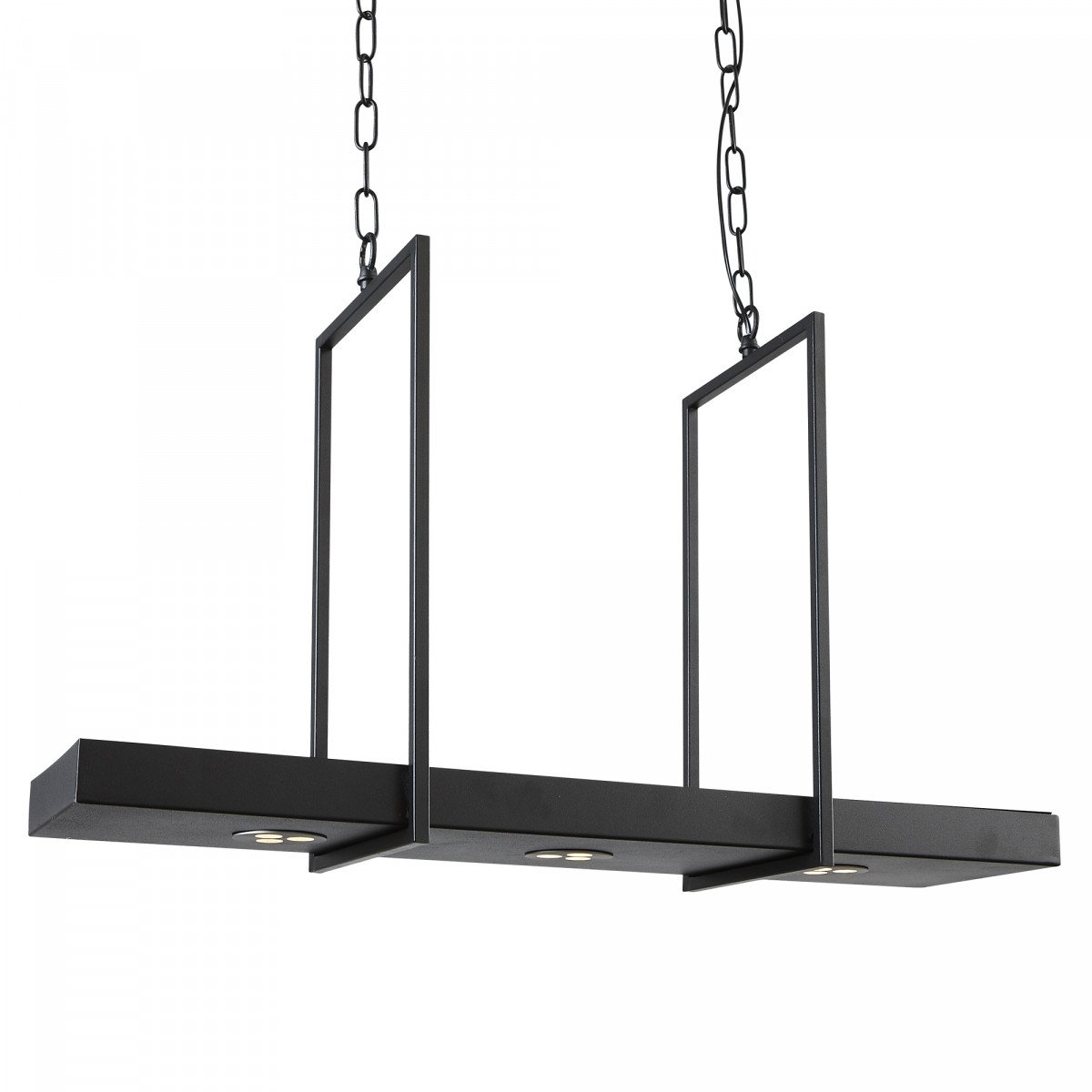 Suspension sur chaîne Tray à 3 lumières avec LED incluses (105780) | Nostalux.fr