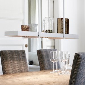 Tray (Plateau) 3 lumières blanc (106124) avec LED inclus | Nostalux.fr