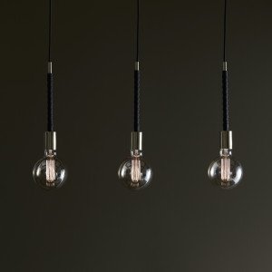 Sky Saddle suspension cuivre-doré 3×E27 industriel